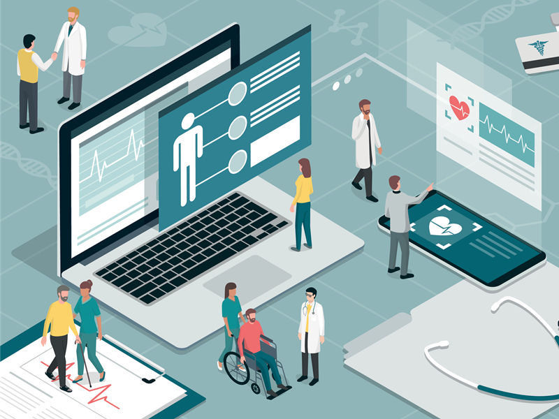 Illustration of data in use in a hospital setting