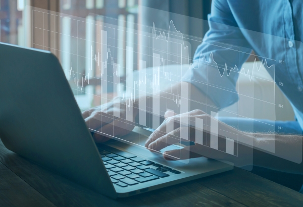 analytics overlay on a computer